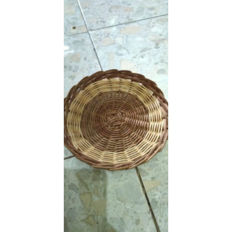 piring rotan asli has cirebon isi 12 psc