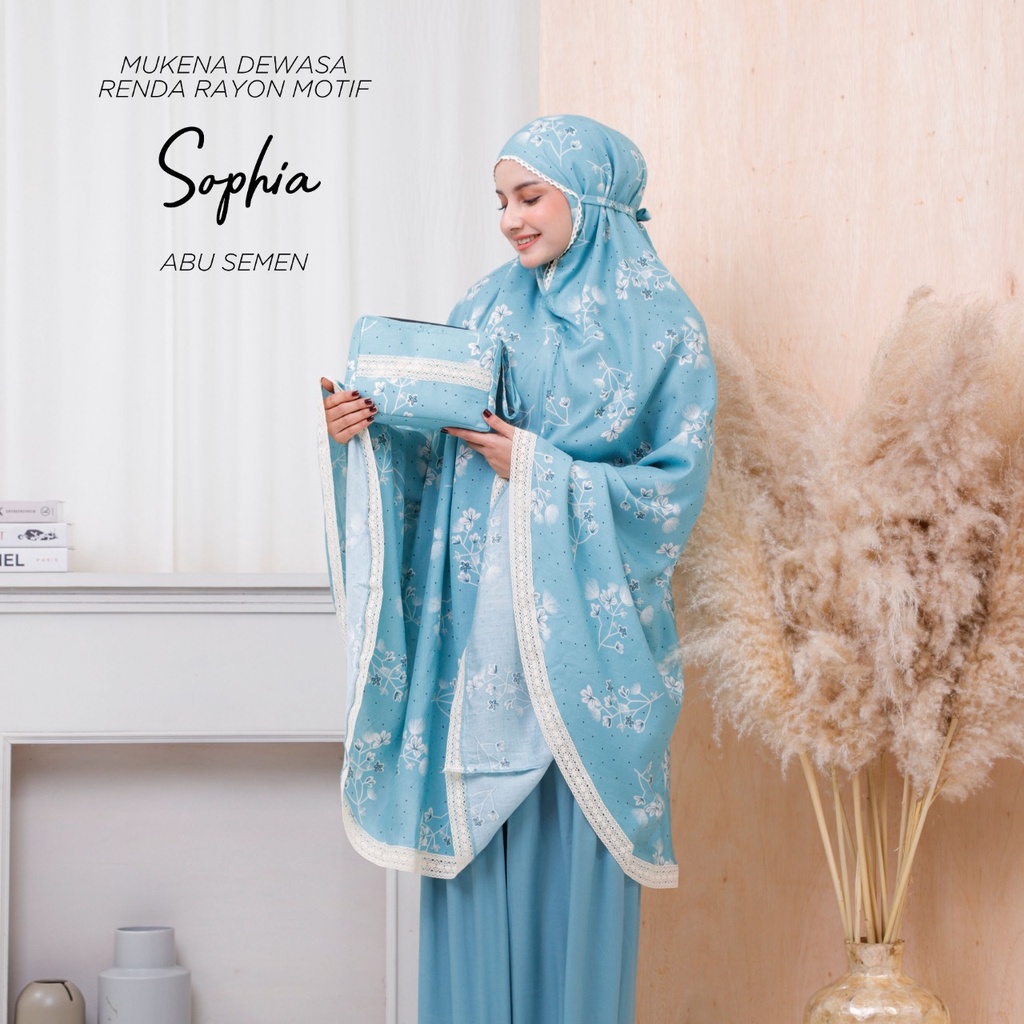 PUSAT MUKENA TASIK - MUKENA RENDA DEWASA MOTIF SOPHIA