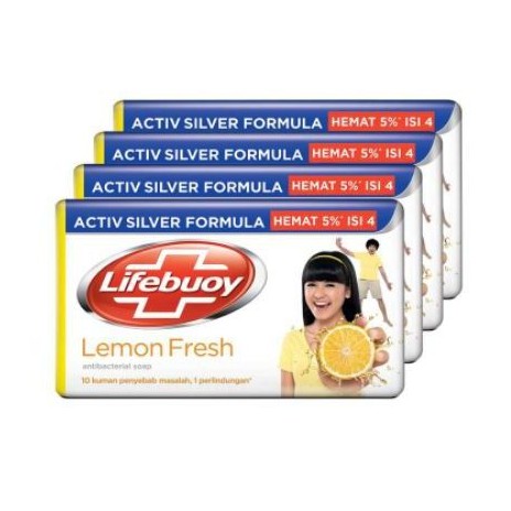 Lifebuoy Sabun Batang 4x110g / Lux Sabun Mandi 3x110g