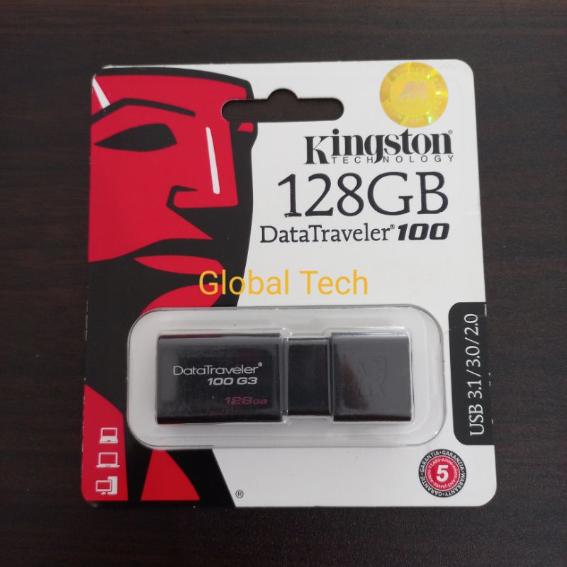 KINGSTON FLASH DRIVE DATA TRAVELER 100 G3 128GB FLASH DISK