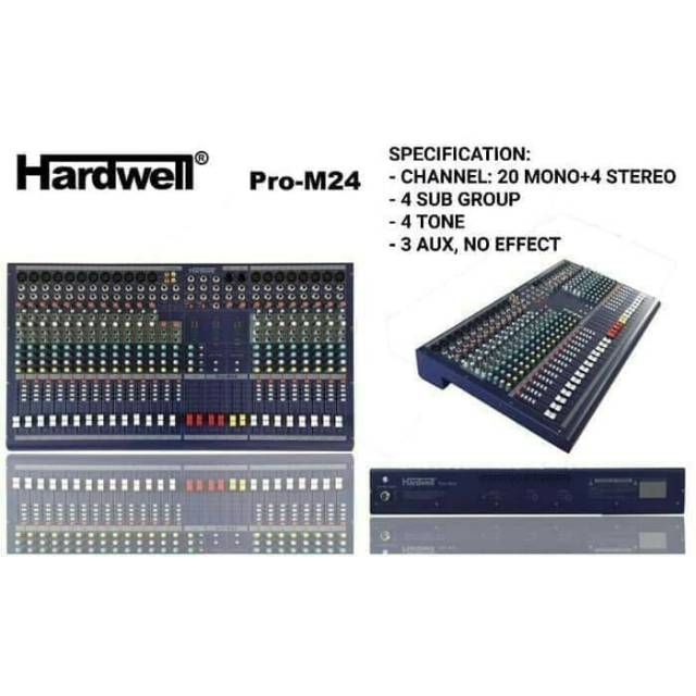 MIXER HARDWELL PRO M 24 MIXER 24 CHANNEL ORIGINAL