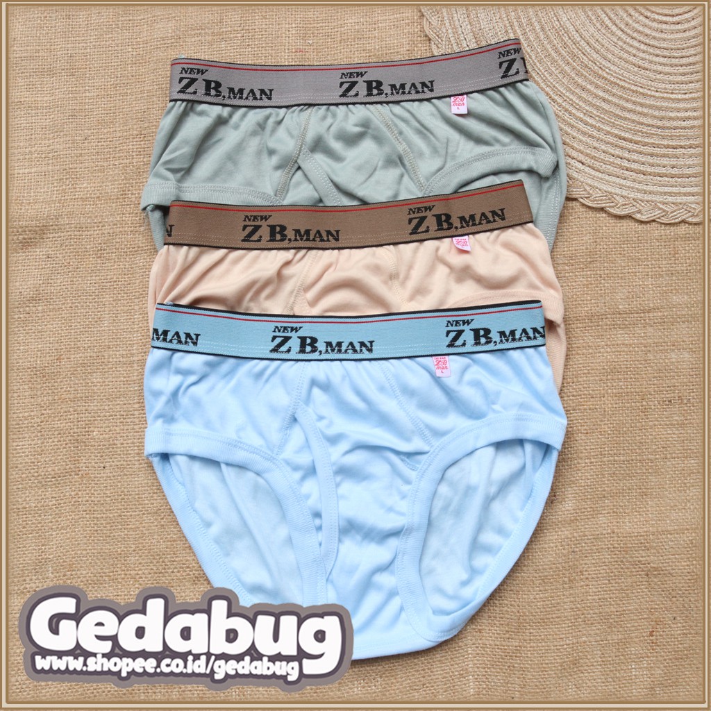 Obral 6 Pcs - CD Pria ZB Man karet Boxer | Celana dalam Pria dewasa Classic | Gedabug