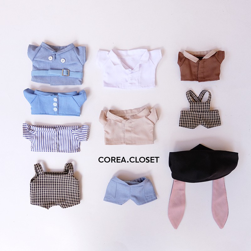 READY STOCK  Clothes UNTUK SKZOO 20CM BAJU CELANA KEMEJA JAKET TOPI SEPATU KACAMATA KALUNG KAMERA SA