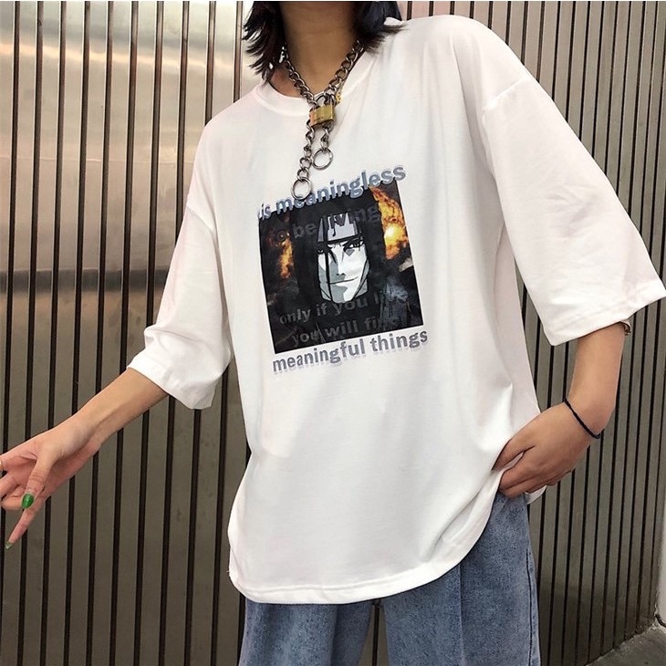 BRIGO Kaos Oversize Meaning full Anime Itachi Uchica II Kaos Oversize Print DTF II Kaos Jumbo Size Pria &amp; Wanita