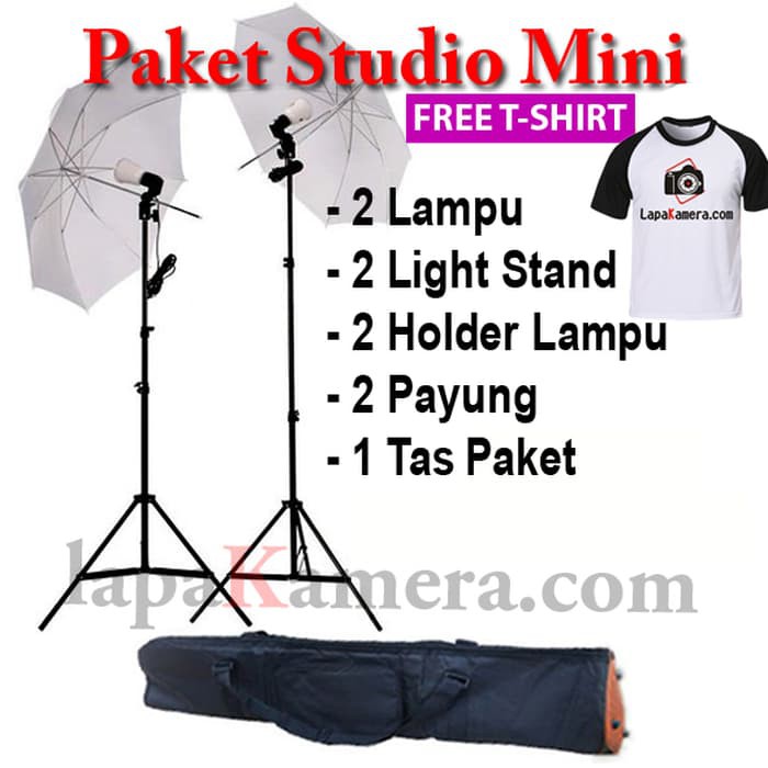 Paket Lampu Studio   Lighting Studio Mini  TERMURAH