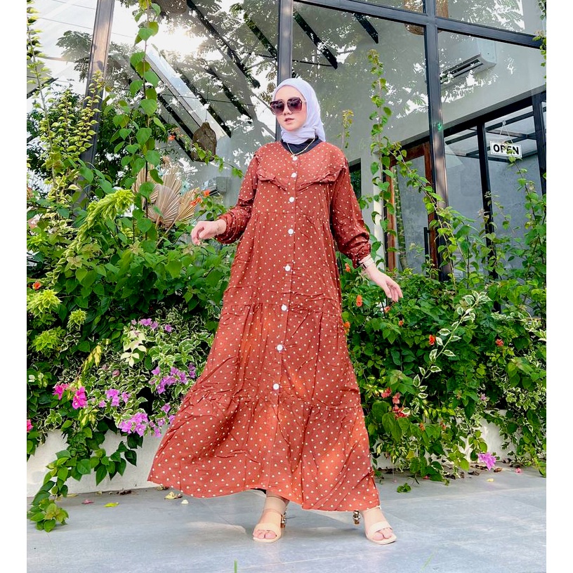 Aisyah Gamis Terbaru Kekinian Rayon Fashion Muslim Wanita