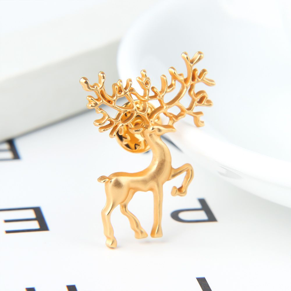 Mxbeauty Pin / Bros Bentuk Rusa Bahan Alloy Untuk Wanita