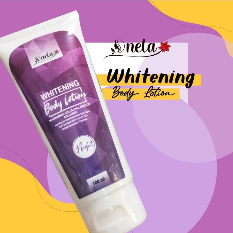 D'NELA WHITENING BODY LOTION MALAM HARI