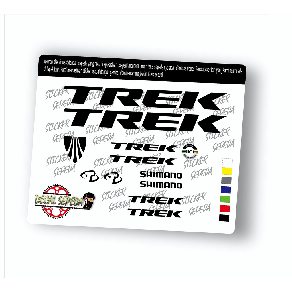 decal sepeda trek - sticker sepeda trek full cutting