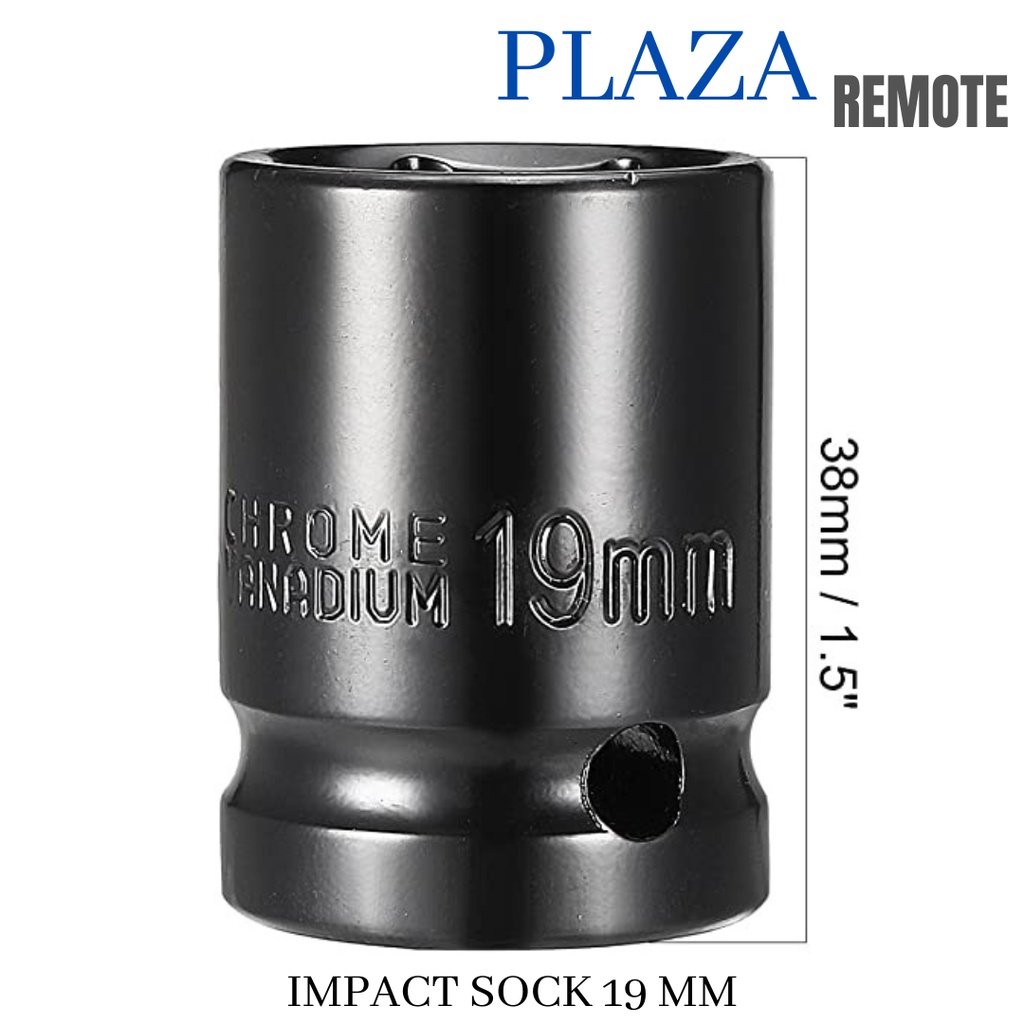 Adapter Socket Universal 4CM DAN 8 CM deep wall 19mm 1/2 Gator Grip Fleksibel Konektor Kunci Shock Sok Serbaguna Socket Kunci