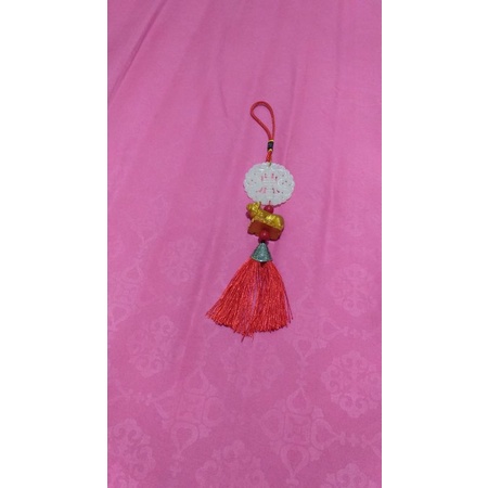 gantungan hiasan imlek giok macan