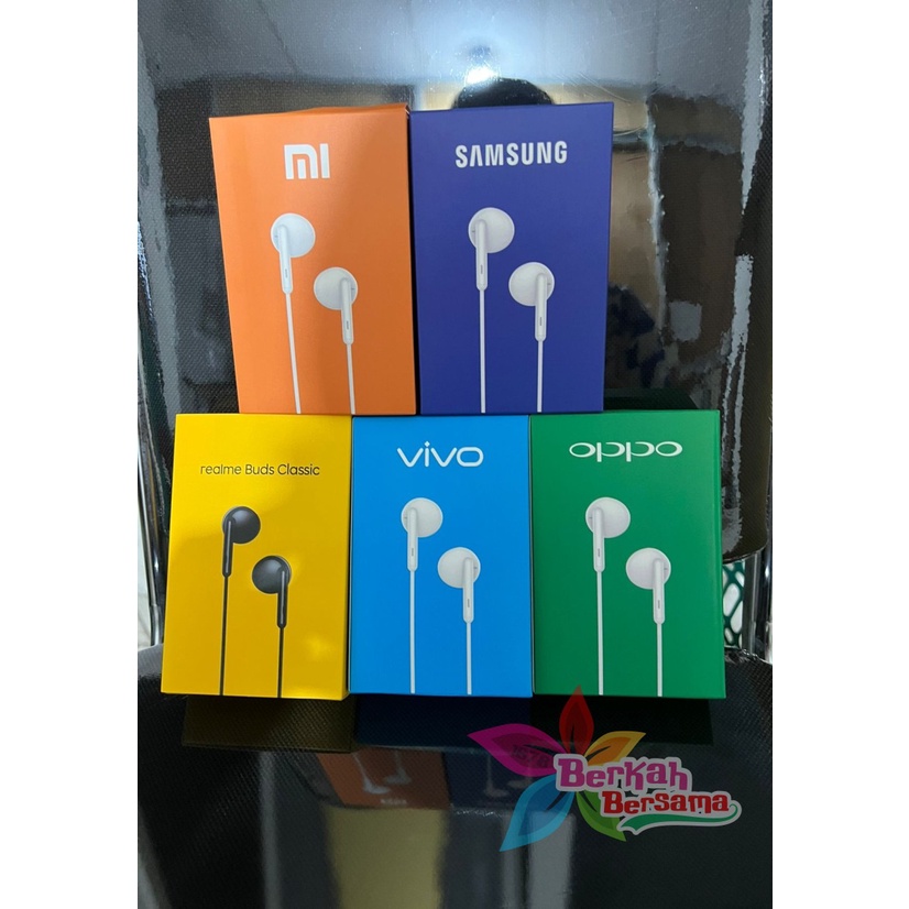 bm045 hf branded r13 mh133 handsfree earphone all type merek smartphone BB1454