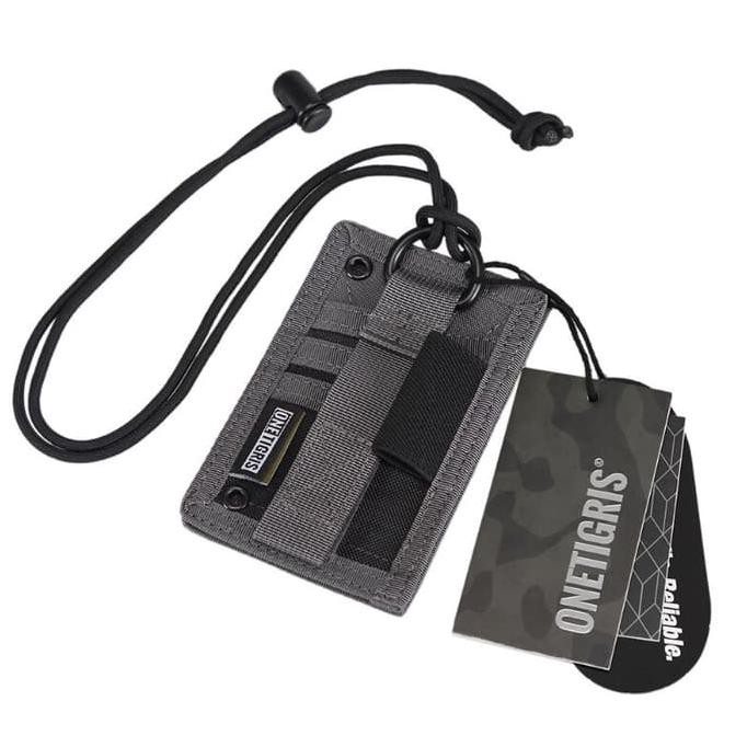 

Terbaik Dan Terlaris Tactical Id Card Holder Onetigris Patch Neck Lanyard Grey