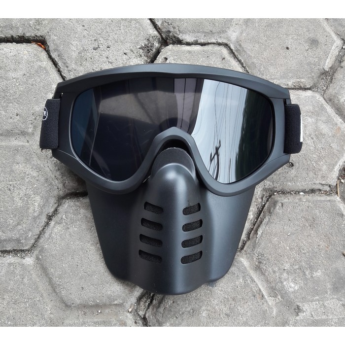 Gogglemask Goggle Google Mask Kacamata Helm Scott Smoke Scoot kaca114