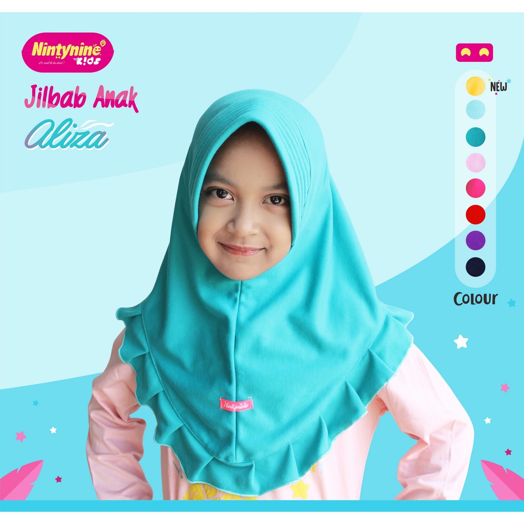  HIJAB  ANAK POLOS 2th 6th EKSKLUSIF BAHAN  KAOS  ORIGINAL 