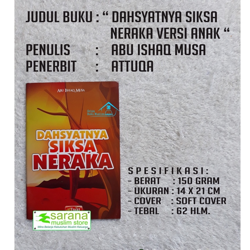BUKU DAHSYATNYA SIKSA NERAKA Versi Anak-Anak