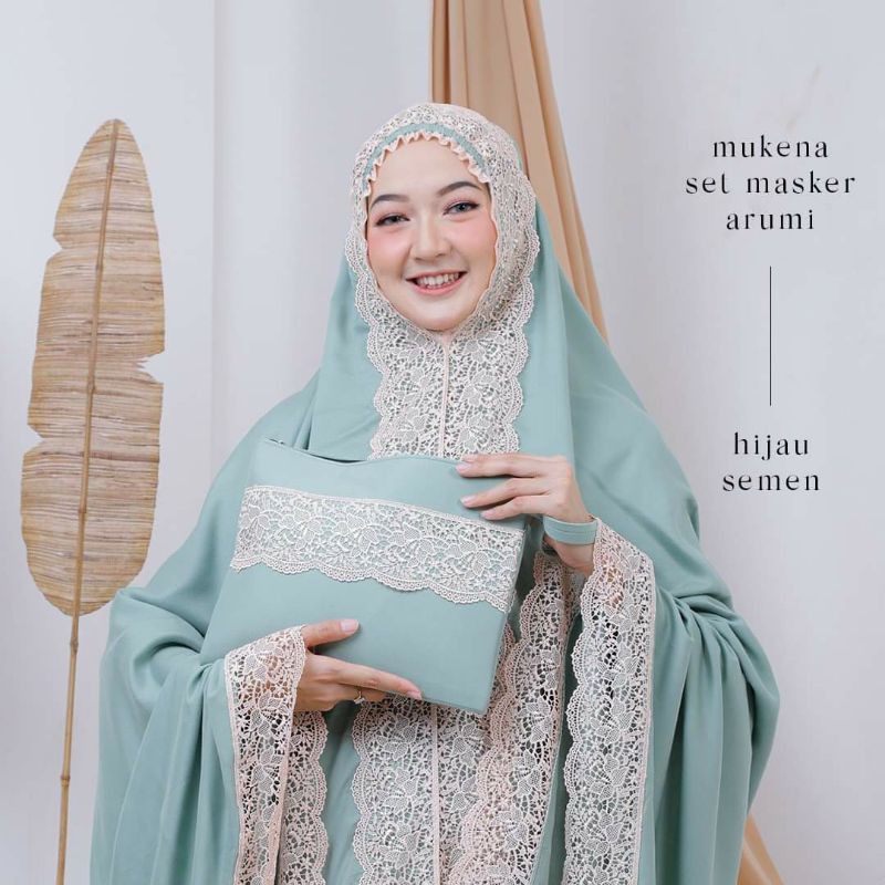 MUKENA RAYON ARUMI JUMBO  DEWASA TERBARU 2021 RENDA CANTIK WANITA