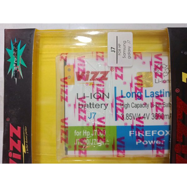 Battery Baterai Double Power Vizz J7 Ori