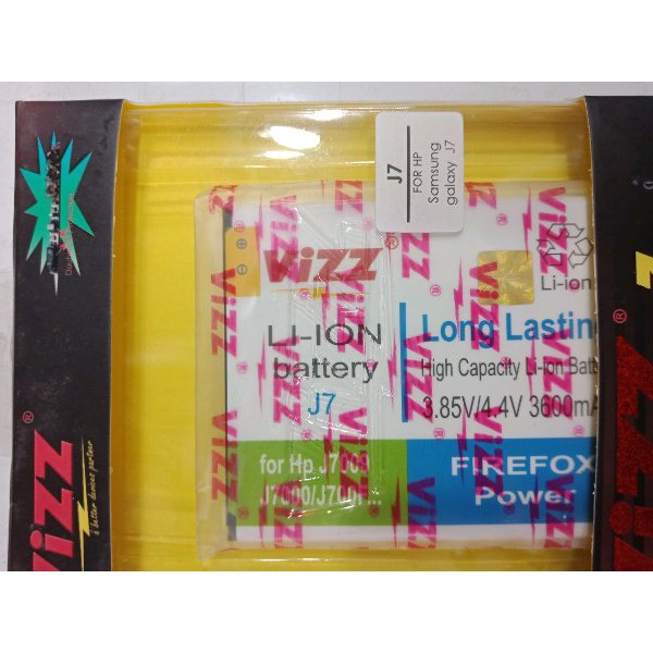 Battery Baterai Double Power Vizz J7 Ori