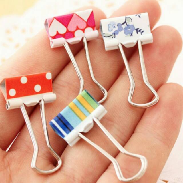 

Klip/ Penjepit Kertas Bermotif 1,9 cm TERBAIK