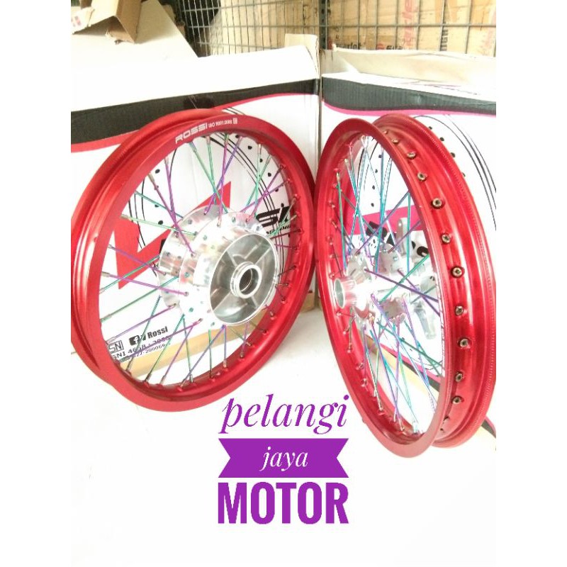 Velg Rossi Cb150R Old - Cbr150 - Cb150New - Paket Tromol Jari Velg Rossi Wm Ring 17x160 - 17x185