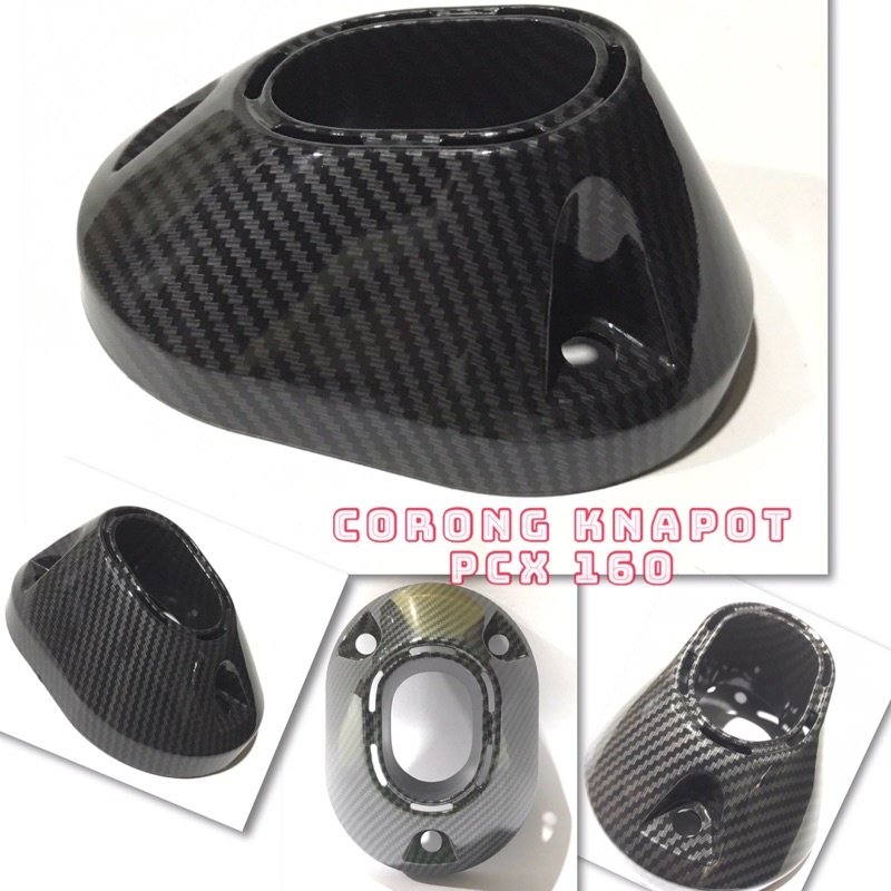 CORONG KNALPOT PCX 160cc-VARIO 160 ABS-VARIO 160 CBS CARBON abs corong knalpot honda pcx new 160cc bahan abs karbon