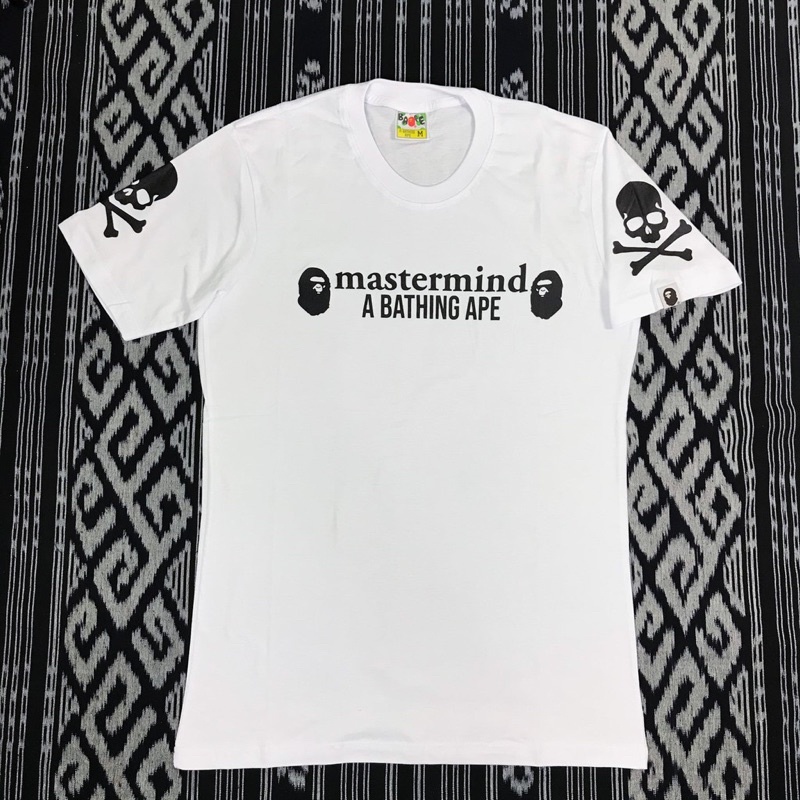 KAOS BAJU T SHIRT DISTRO BAPE MASTERMIND PRIA WANITA COWOK CEWEK UNISEX PREMIUM ORIGINAL