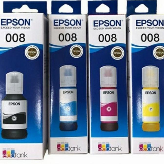 TINTA EPPSON 008 (1set) = ORIGINAL PRINTER (L6550 L6580 L15150 L15160) ---Terbaru---