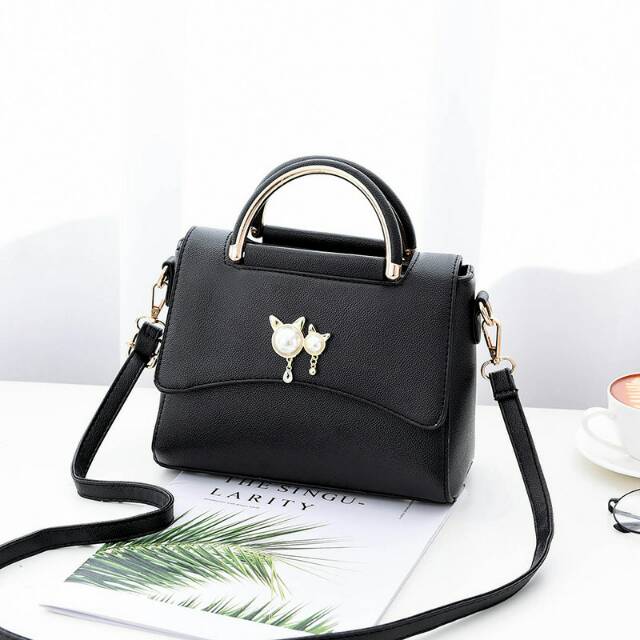 Tas Batam Import DE004 hitam/ungu