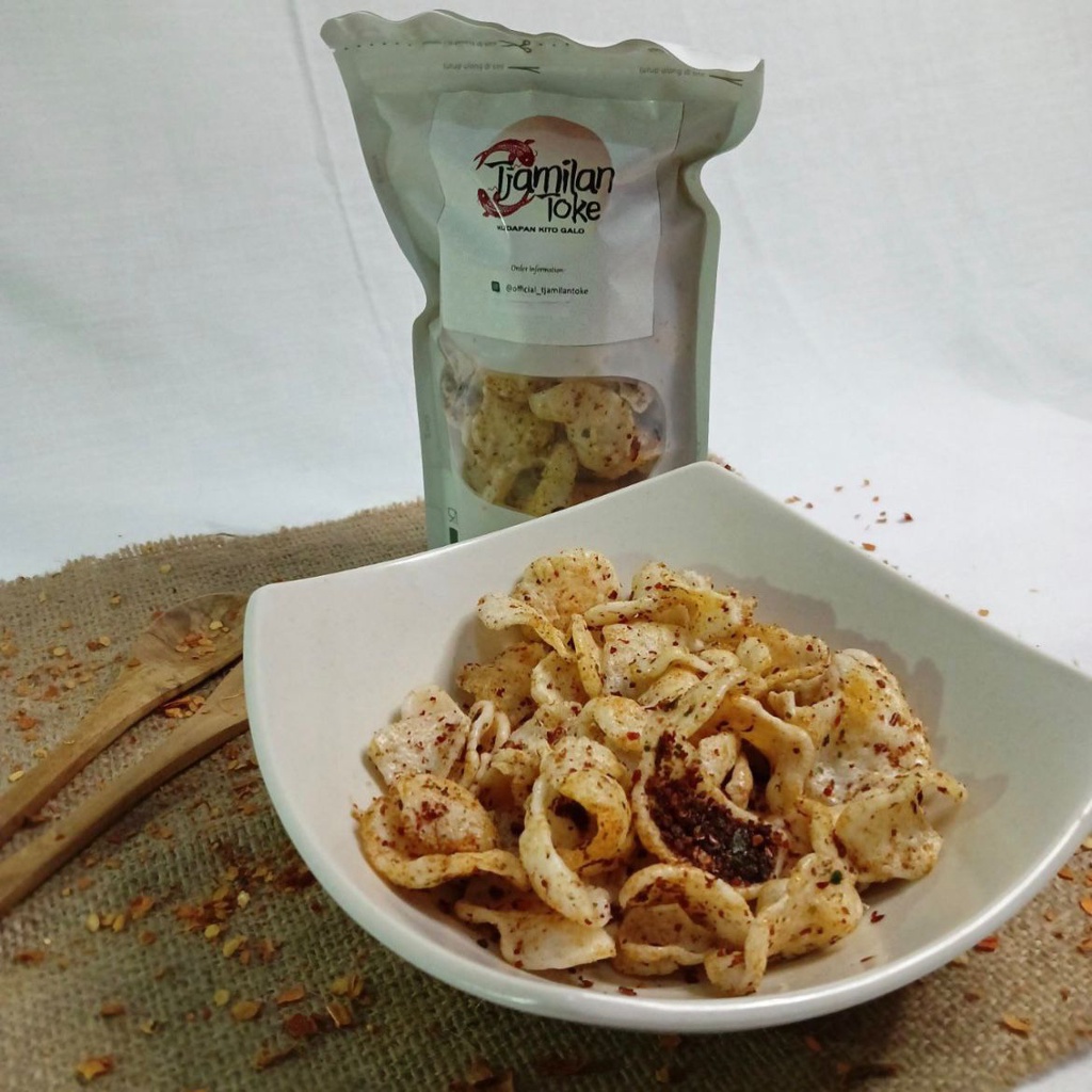 

Seblak kering / seblak kerupuk / seblak pedas tjamilan toke