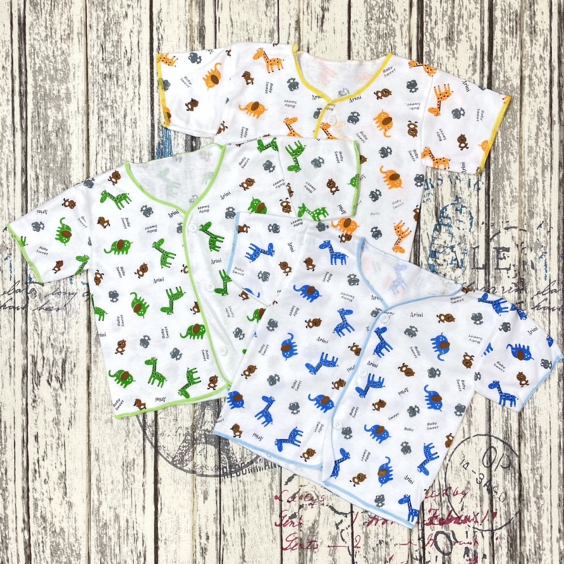 3 PCS Baju Bayi Baru Lahir Lengan Pendek  SNI DNW Baby