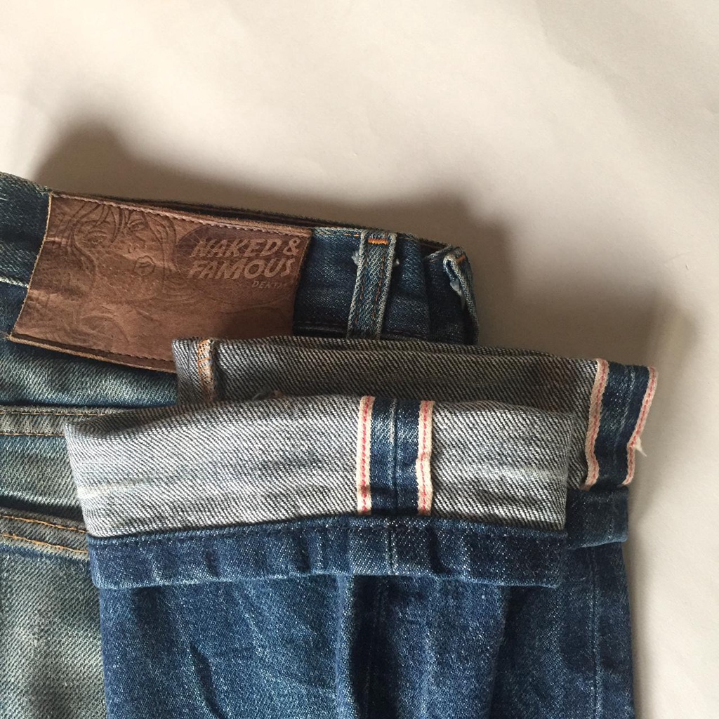 Celana Selvedge Naked and Famouse/Selvedge bekas/Naked and Famous/Selvedge Bekas/Selvedge Second/nak