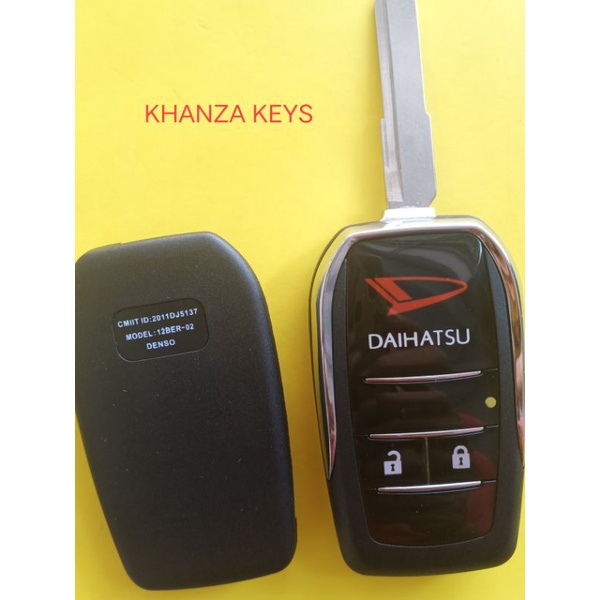 Modifikasi casing flip key Daihatsu Sigra dan ayla dan Xenia dan Terios