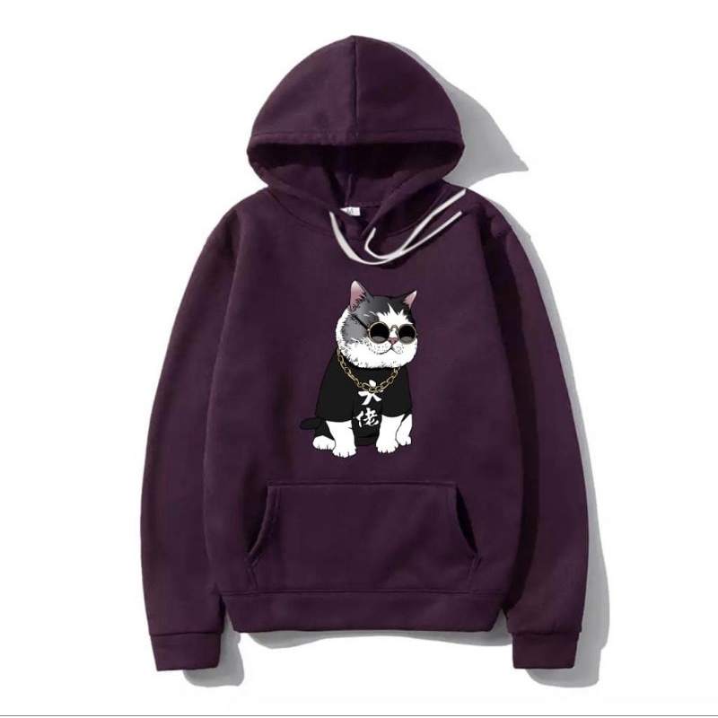 COD/DS/SWEATER HOODIE KUCING CAT size (M-L-XL)