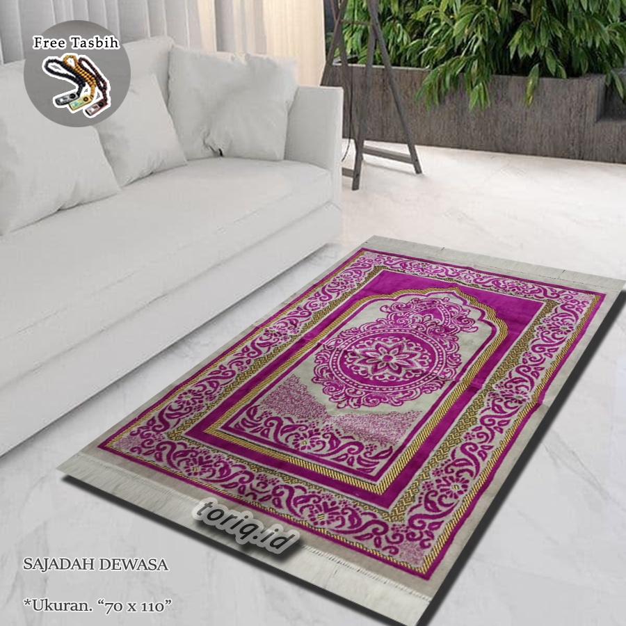 [TQ] Sajadah Tebal Premium ( Anti Slip ) Lembut & nyaman, UKURAN 70X 110cm, sajadah import, sajadah 
