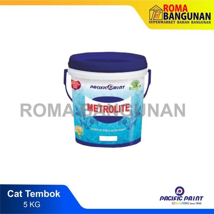 Metrolite Cat Tembok Putih 5 kg