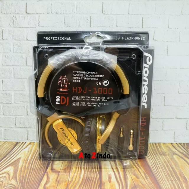 Pioneer DJ HDJ -1000 Gold Oem Headphone HDJ 1000,Barang Ready & Sesuai Gambar Foto Asli,Sebelum di,