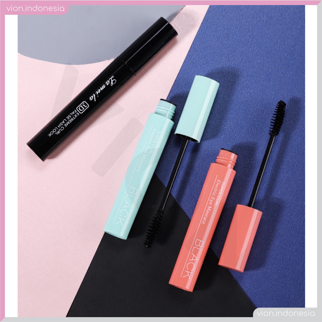 Super Curl Electric Eye Mascara 3D Keriting Tebal Tiga Warna Maskara LA003