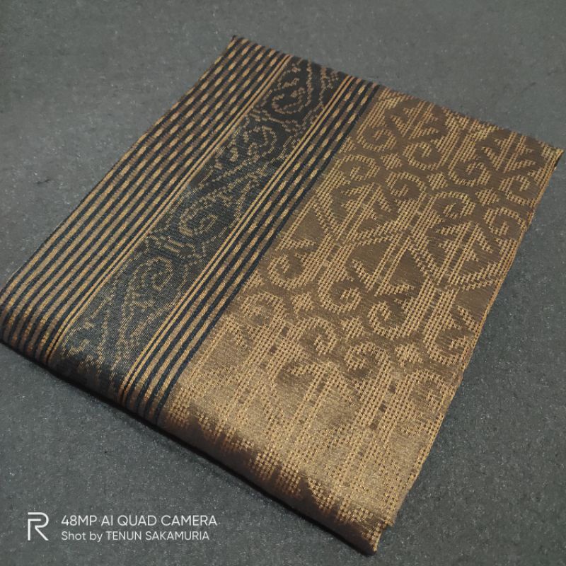 Songket Baron Motif Gorga Coklat | Songket Motif Batak