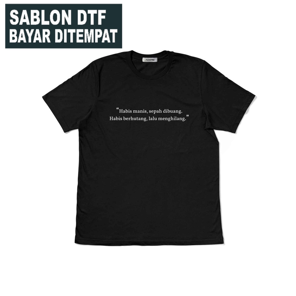 MARS (COD) KAOS DISTRO HUTANG / Kaos Habis Hutang Lalu Menghilang