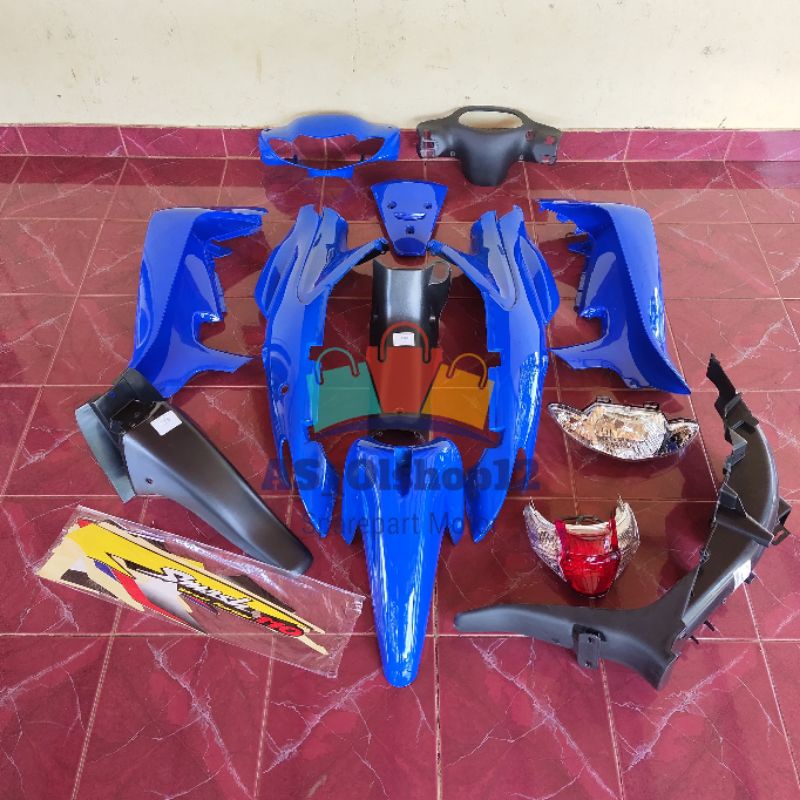 FULL BODY HALUS KASAR SMASH 110 OLD / LAMA BIRU 1 SET LAMPU