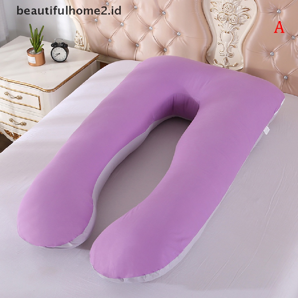 (Beautifulhome2.Id) Bantal Bentuk U Bisa Dicuci Untuk Ibu Hamil