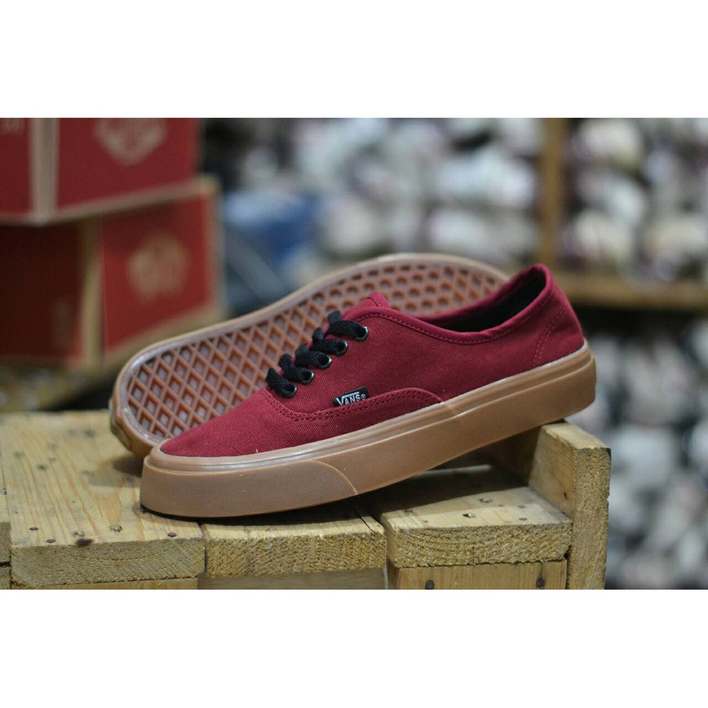 Sepatu Pria Vans Authentic Grey Sole Gum Original PREMIUM Waffle ICC DT IFC Bnib china