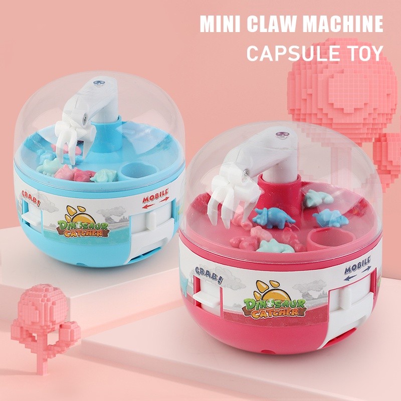 MOMBABY1 Mainan Anak Mini Claw Machine Dinosaurus / Mainan mesin capit dinosaur