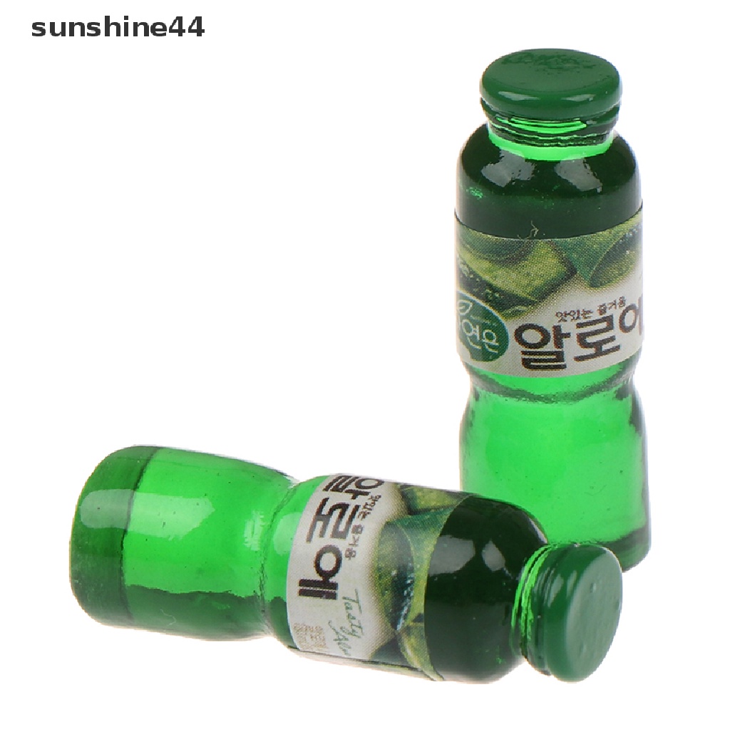 Sunshine 5Pcs Miniatur Botol Minum Skala 1: 12 Untuk Aksesoris Dapur Rumah Boneka