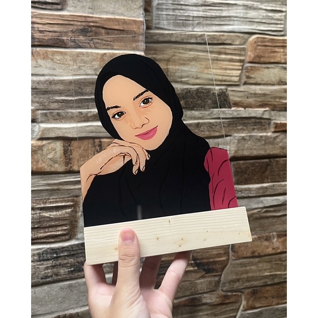 LUKIS WAJAH AKRILIK CUSTOM