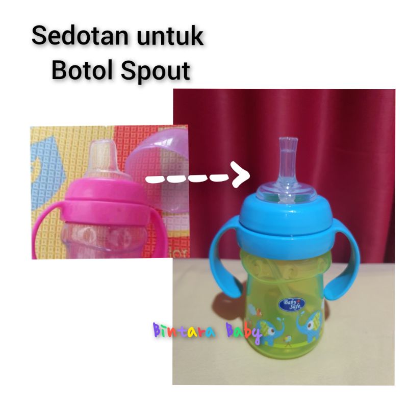 Training Cup Soft Spout Baby Safe 125ml Botol Minum 6m+ 9m+ Soft Spout Baby Safe