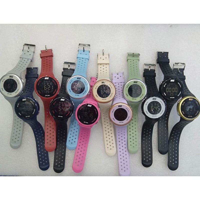 Jam tangan wanita NIKE cewek dual tone digit rubber