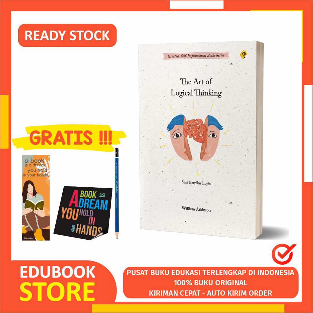 

THE ART OF LOGICAL THINKING - BRIGHT PUBLISHER - ( BONUS PENSIL 2B, BOOKMARK, STIKER )