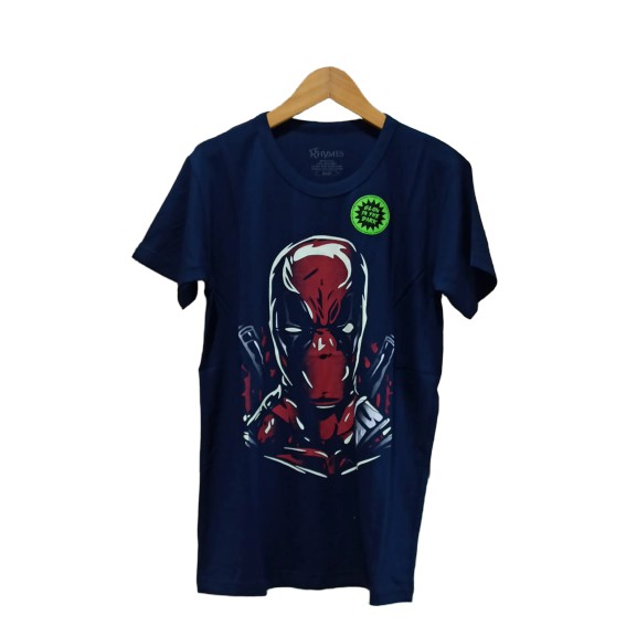 Kaos Anak Laki-Laki Deadpool Glow in the dark Baju Atasan Rhymes